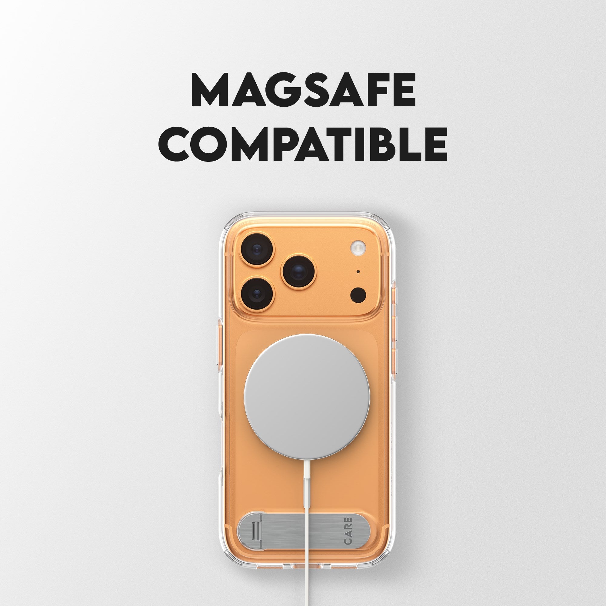 CARE by PanzerGlass® Feature Case Transparent m. Kickstand & MagSafe iPhone 17 Pro